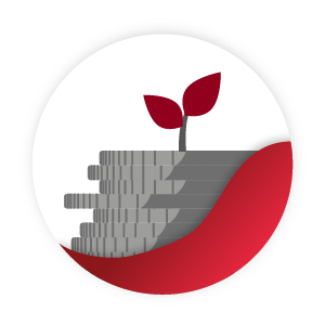 icono de sostenibilidad financiera 