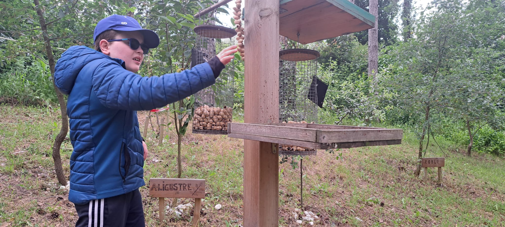 Alumno de Isterria en la actividad del Día Verde de Fundación Caja Navarra